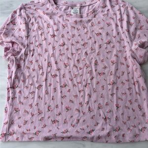 No Boundaries Light Pink ditsy pajamas XL